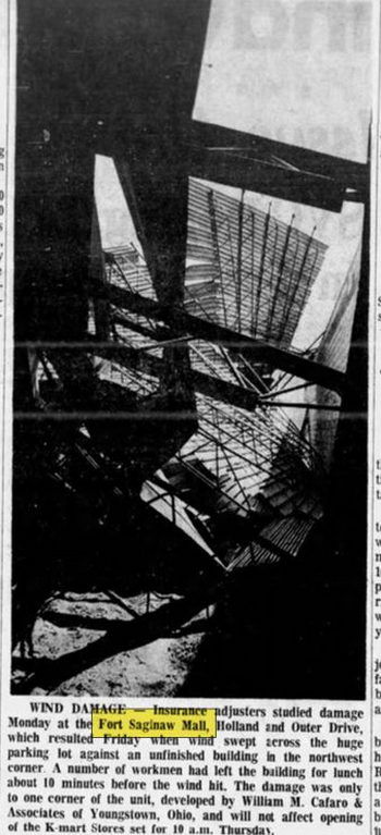 Fort Saginaw Mall - Mar 22 1966 Article (newer photo)